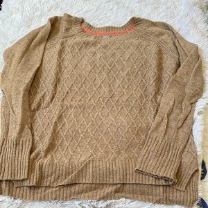 JCPenney Tan Crew Neck Sweater